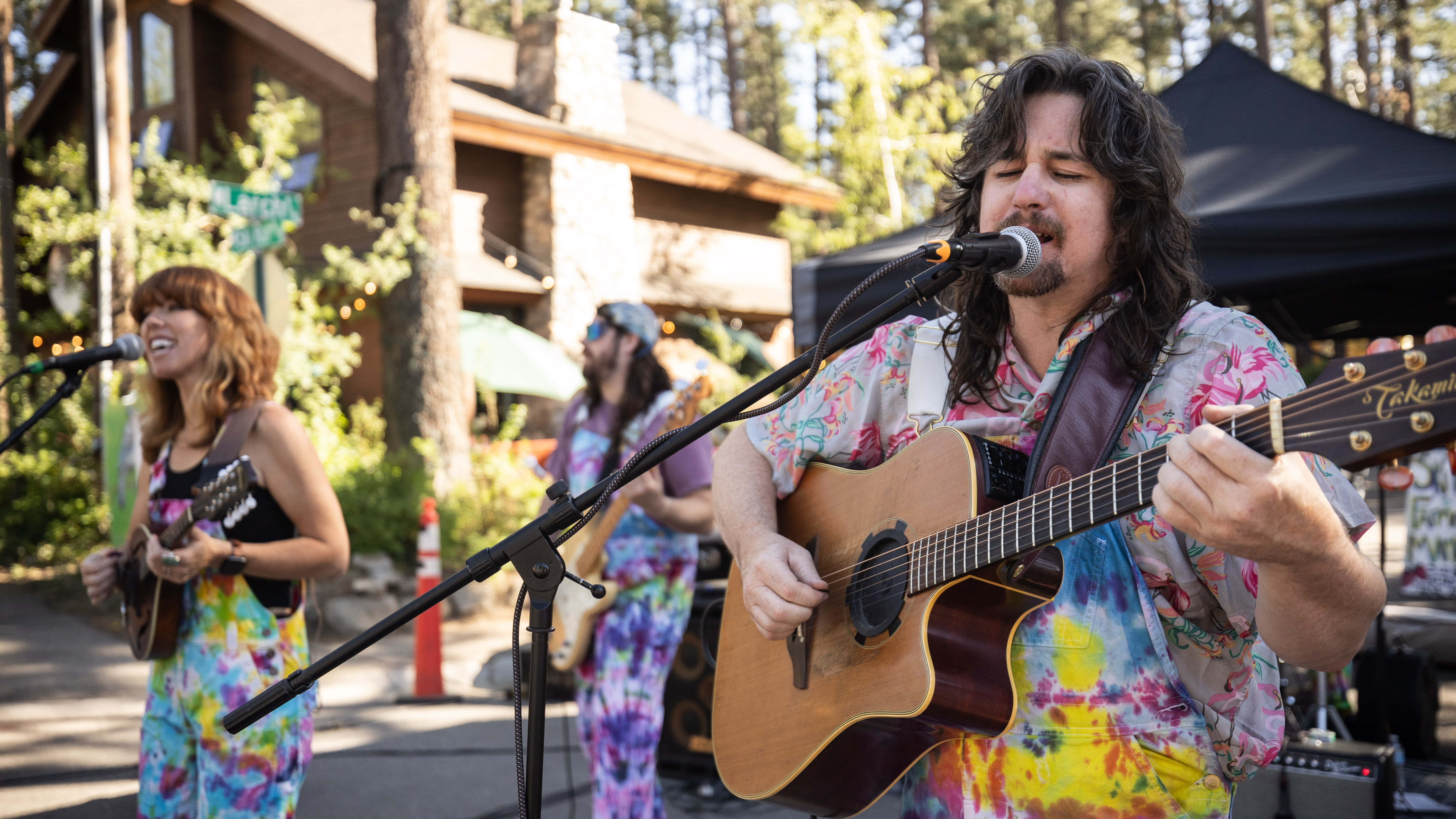 Live music performance at The Longest Dinner Table